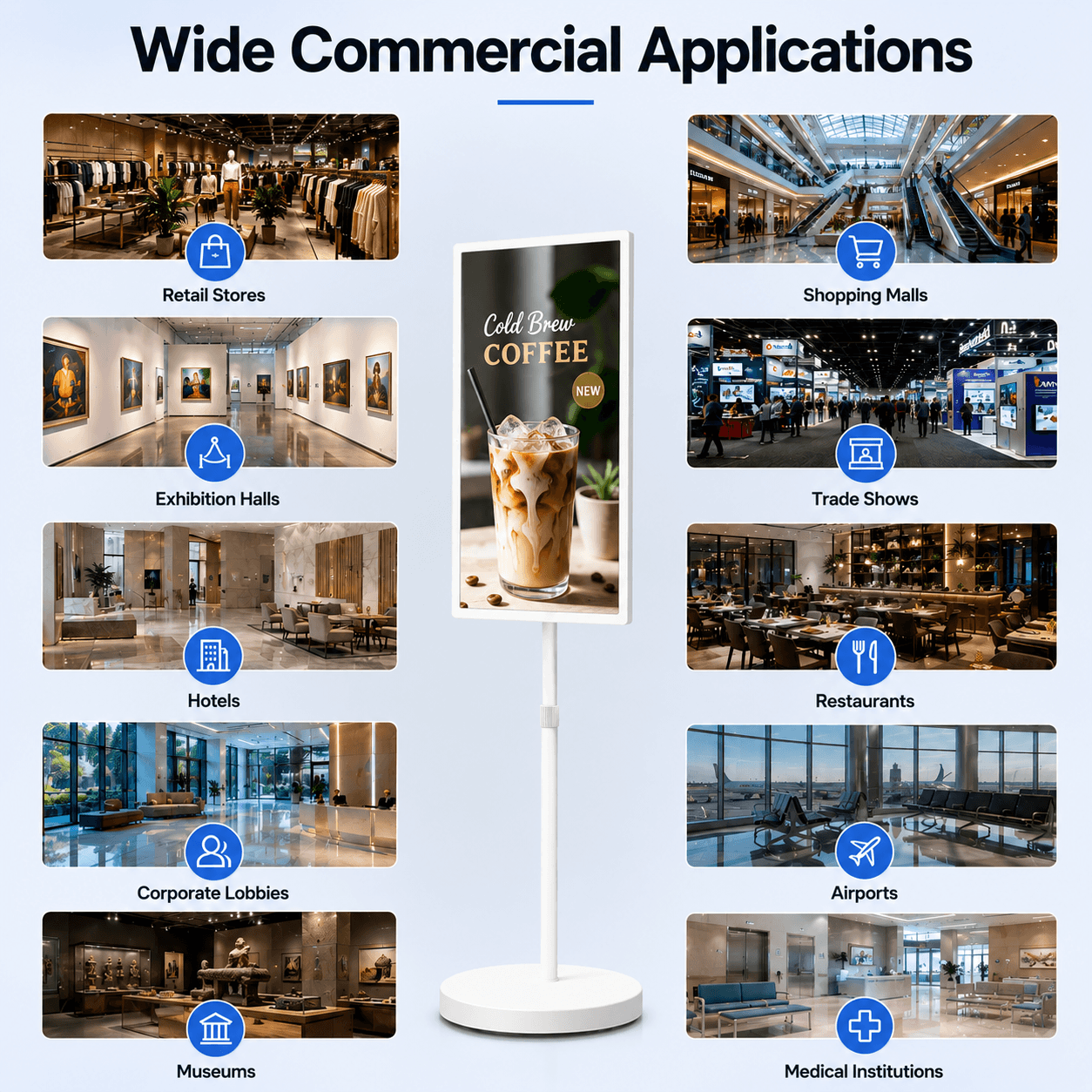 Wide Commercial Applications