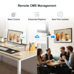 DS**01 Serials 32″-65” Android Wall-Mount Digital Signage with CMS & Split-Screen