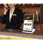 PW1012DT/PW1512DT L-Shape 10.1″/15.6″ Android Digital Signage Display for Countertop Advertising