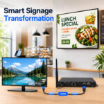 APWZ3566 RK3566 Android Media Player Box | Quad-Core Android 11 Digital Signage Player | 4K UHD Commercial Media Box