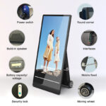 PD3201/PD4301/PD5501 32”/43”/55” Outdoor Portable Digital Signage Display | 1800nits Battery Powered Mobile Advertising Screen