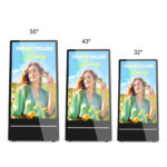 PD3201/PD4301/PD5501 32”/43”/55” Outdoor Portable Digital Signage Display | 1800nits Battery Powered Mobile Advertising Screen