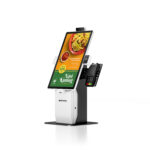 PR1504/PR2204/PR2404 15.6″/21.5″/23.8″ Android Desktop Self Service Kiosk with Printer & QR Code Scanner