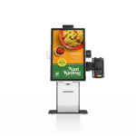 PR1504/PR2204/PR2404 15.6″/21.5″/23.8″ Android Desktop Self Service Kiosk with Printer & QR Code Scanner
