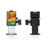PR1504/PR2204/PR2404 15.6″/21.5″/23.8″ Android Desktop Self Service Kiosk with Printer & QR Code Scanner