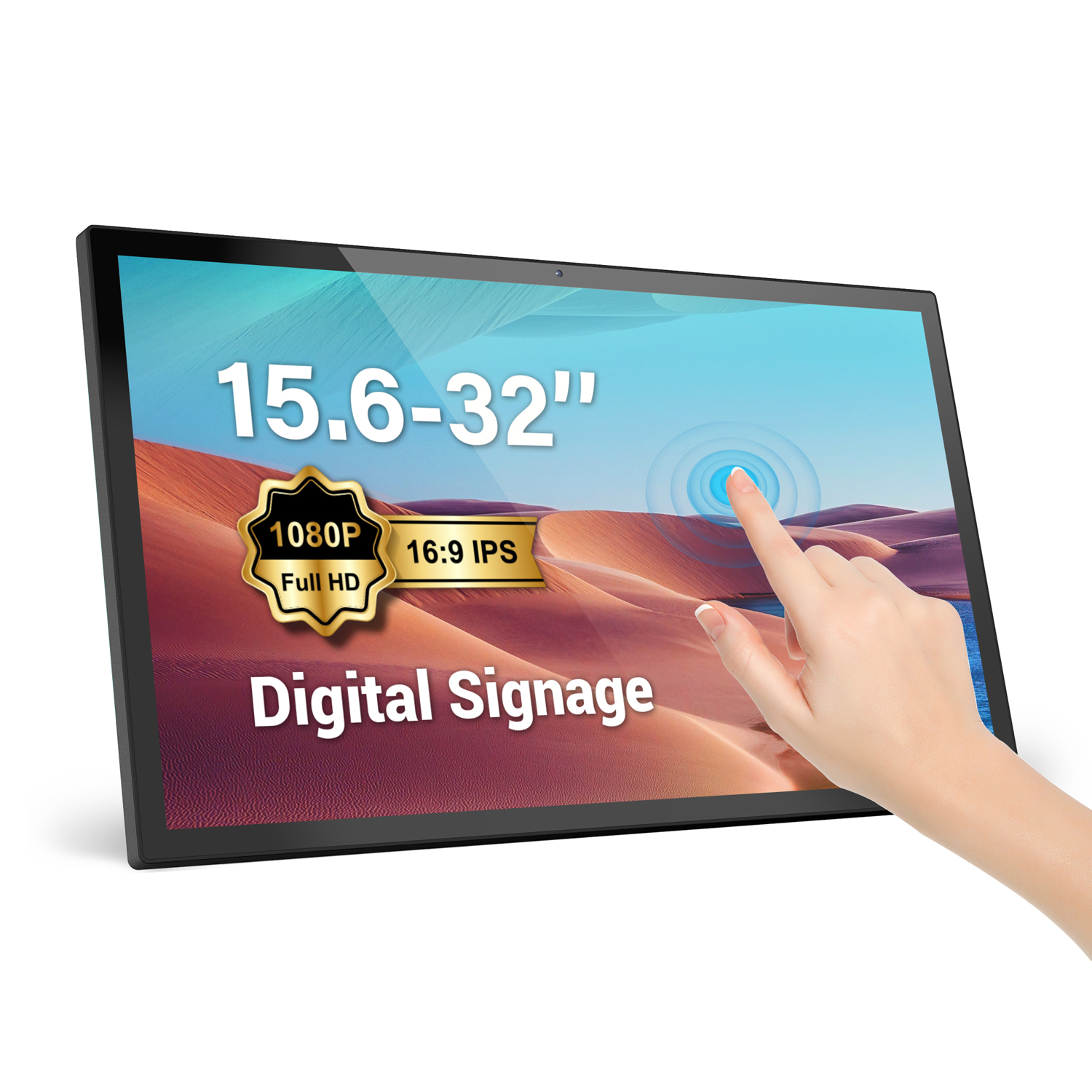 PW1537T/PW2237T/PW3201T 15.6”/21.5”/32” Android IPS Touch Screen with Narrow Bezel