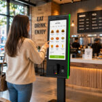 PR2201/PR2701/PR3201 21.5″/27″/32″ Android/Windows Floor Standing Self Service Kiosk with Printer & QR Code Scanner