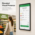 PR2203 21.5″ Android Wall-Mounted Self-Service Kiosk with Optional Peripheral Modules