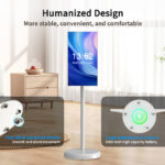 SR2202/SR2402/SR3202 21.5”/24‘‘/’’32” Portable Smart Screen with Build-in Battery & Silent Wheels