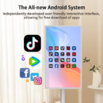 SR2202/SR2402/SR3202 21.5”/24‘‘/’’32” Portable Smart Screen with Build-in Battery & Silent Wheels