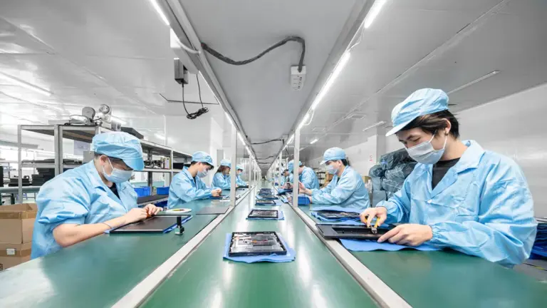 Levinko touch screen monitors manufacturing assemble line