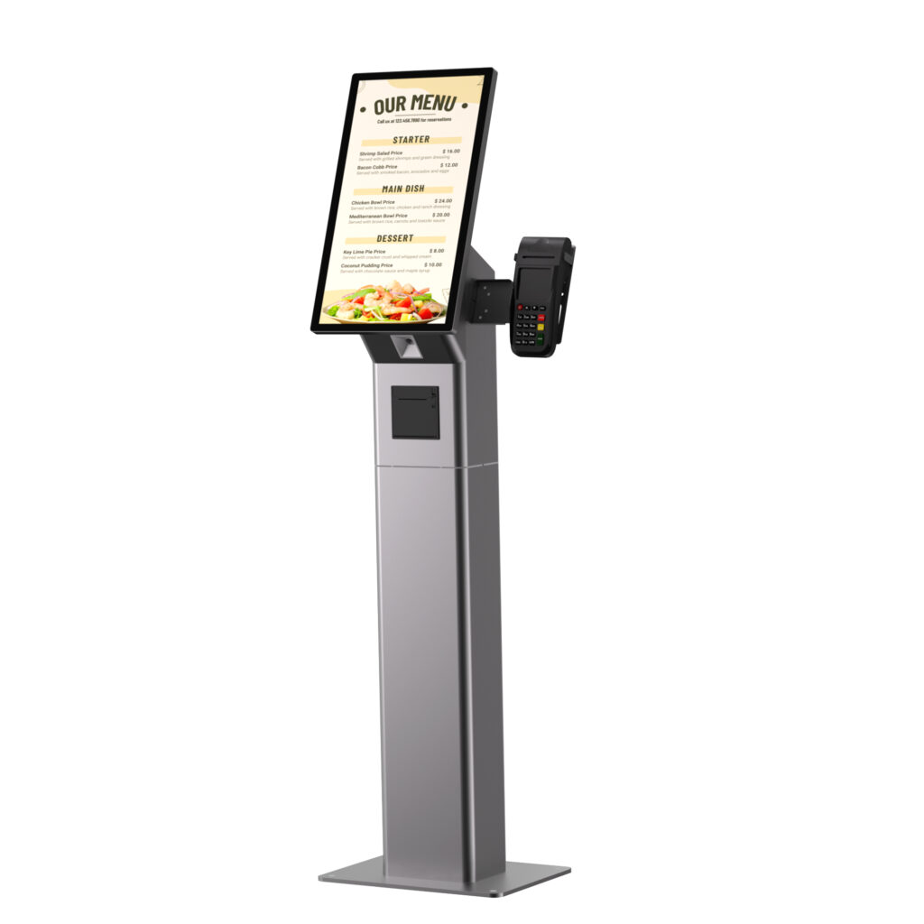 PR2203F 21.5″ Windows/Android Self-Service Kiosk with FHD Touch Display & All-in-One Peripherals